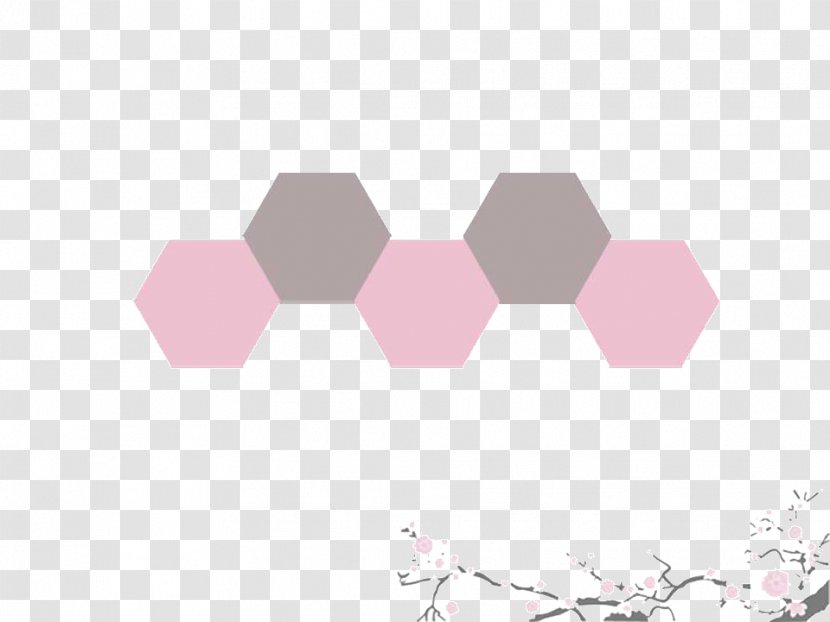 Plum Blossom Template - Designer - Pink PPT Templates Transparent PNG