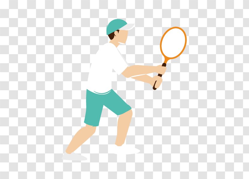 Tennis Sport Clip Art - Vector Player Transparent PNG