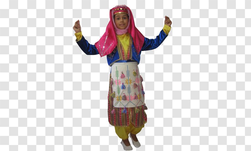 Costume Zeybek Dance Woman Child Efe - Watercolor Transparent PNG