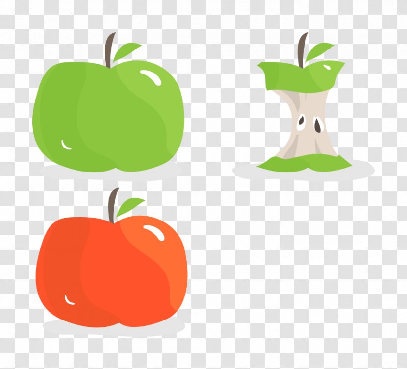 Green Apple Clip Art - Fruit - Vector Transparent PNG