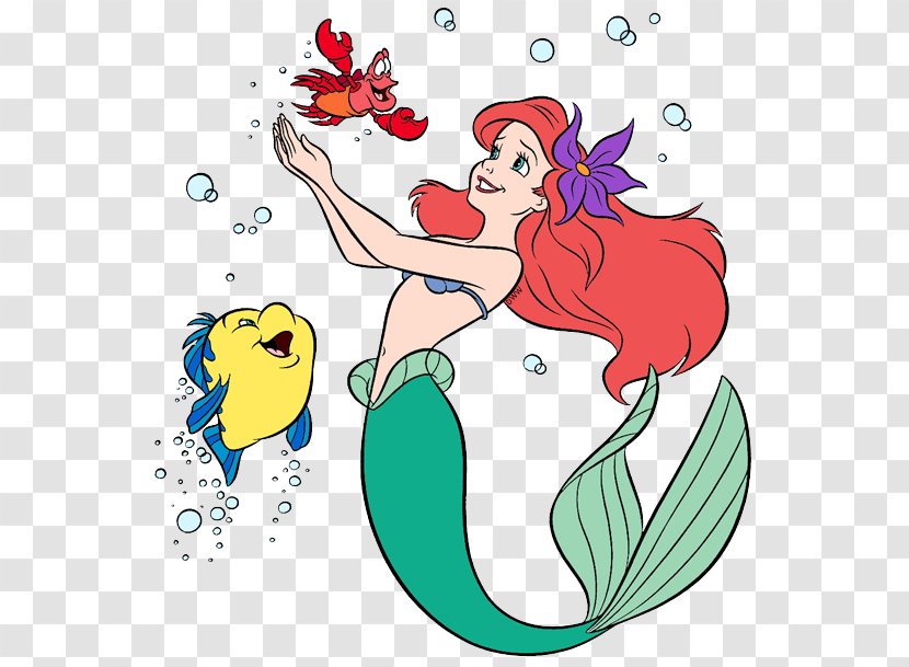 Ariel The Little Mermaid Sebastian Clip Art - Heart Transparent PNG
