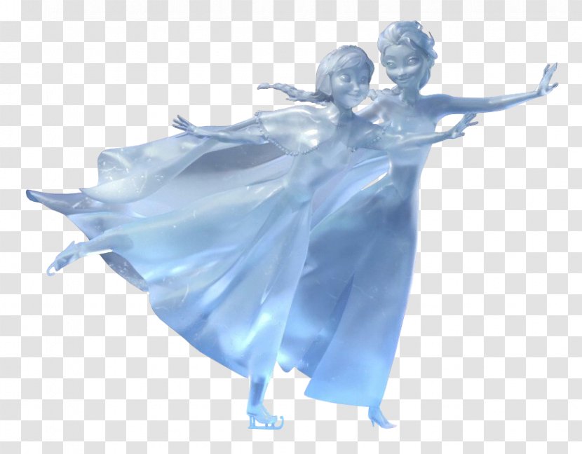 Elsa Anna Olaf Clip Art - Blue - Frozen Transparent PNG