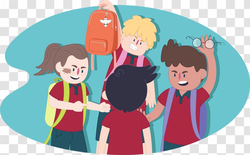 Bullying Illustration Human Behavior Boy - Drug Cartoon Kids Helpline Transparent PNG