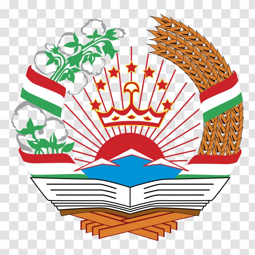 Flag Of Tajikistan Coat Arms Emblem Tajik Soviet Socialist Republic Transparent PNG