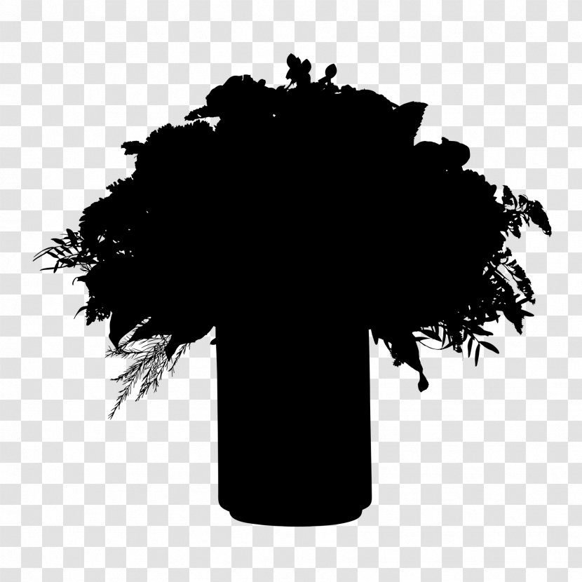 Tree Silhouette Font Black M - Logo Transparent PNG