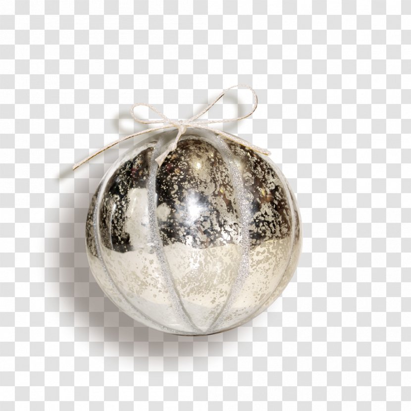 Christmas Ornament Silver Sphere - Decoration - Bells Transparent PNG