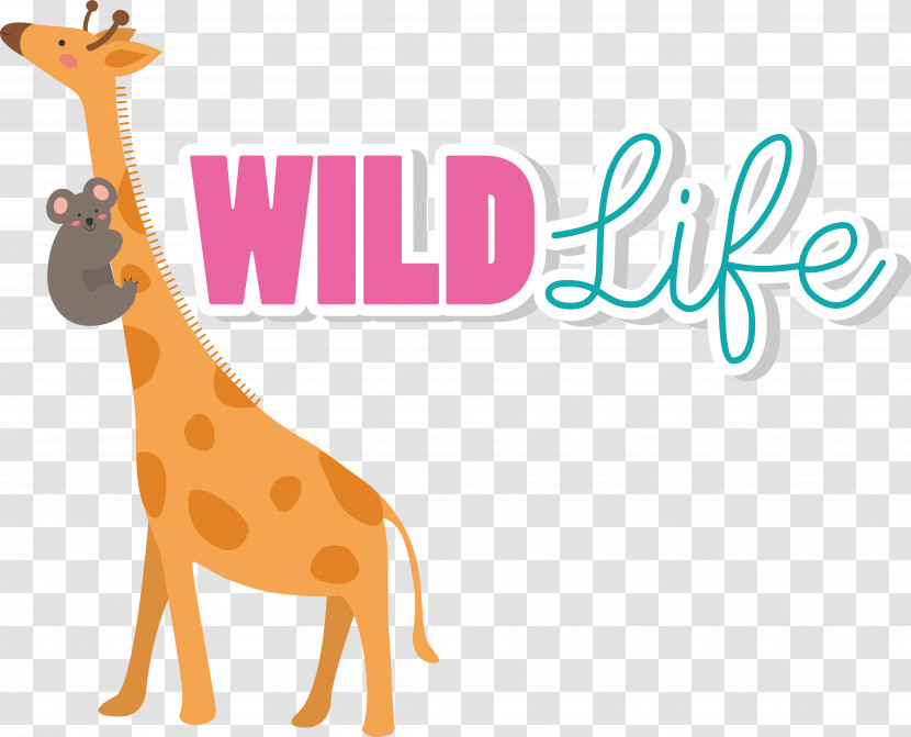 Giraffe Wildlife Meter Logo Cartoon Transparent PNG
