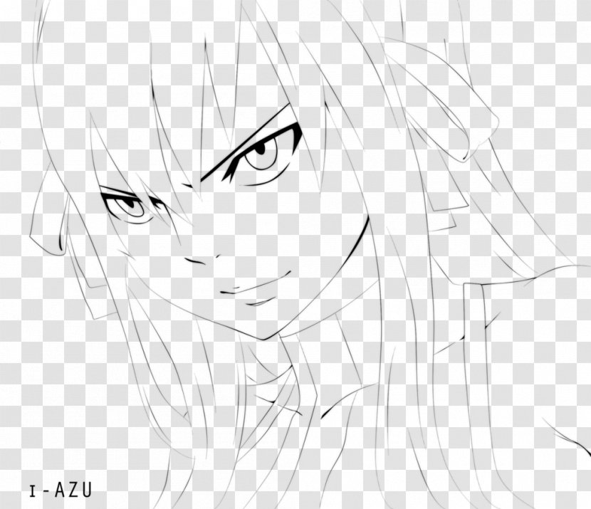 Eye Line Art Forehead Color Sketch - Cartoon - Gray Fullbuster Transparent PNG