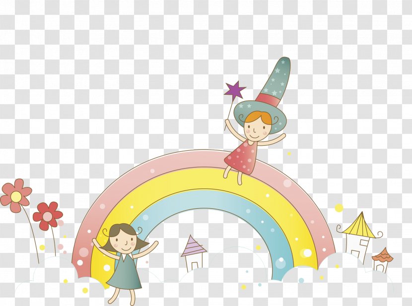 Cartoon Stock Photography Illustration - Fictional Character - Look Over The Rainbow Transparent PNG