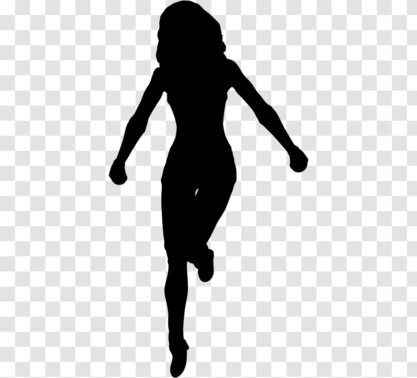 Silhouette Royalty-free Female - Black And White Transparent PNG