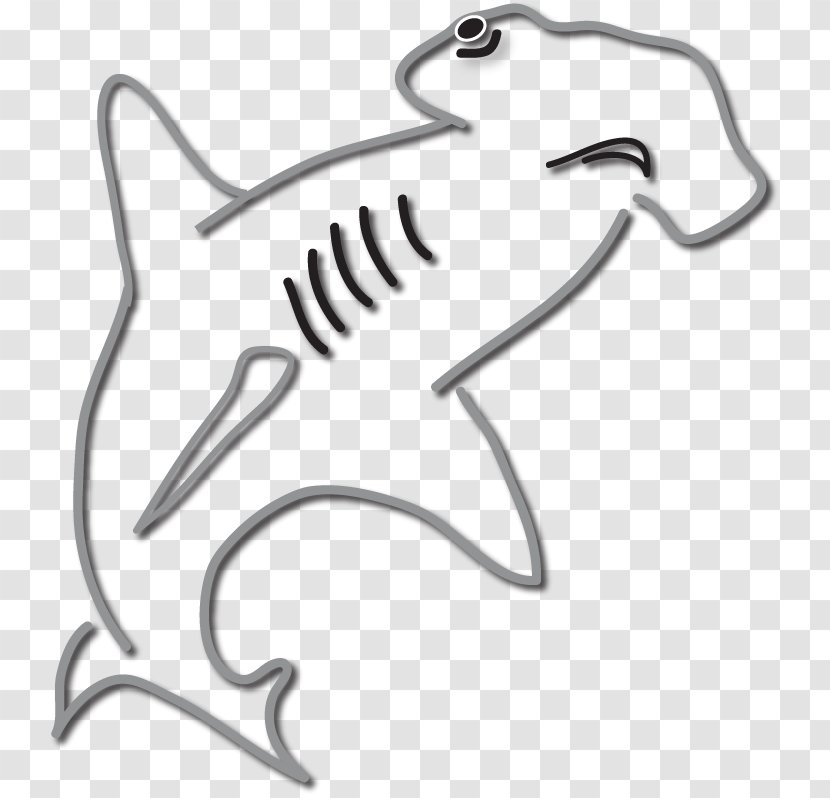 Hammerhead Shark Fish Logo Clip Art - Carnivora Transparent PNG