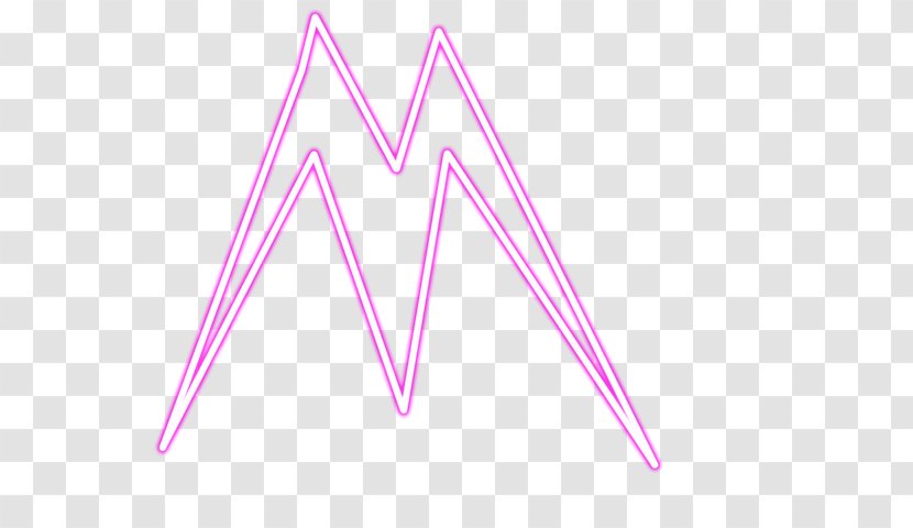 Triangle Pink M Font - String Lighting Transparent PNG
