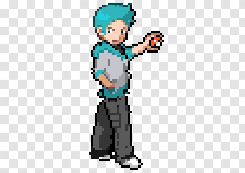 pokemon blue trainer pixelated