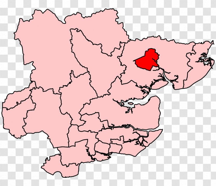 Colchester Harwich Basildon Rochford District Electoral - Area - Pink Transparent PNG