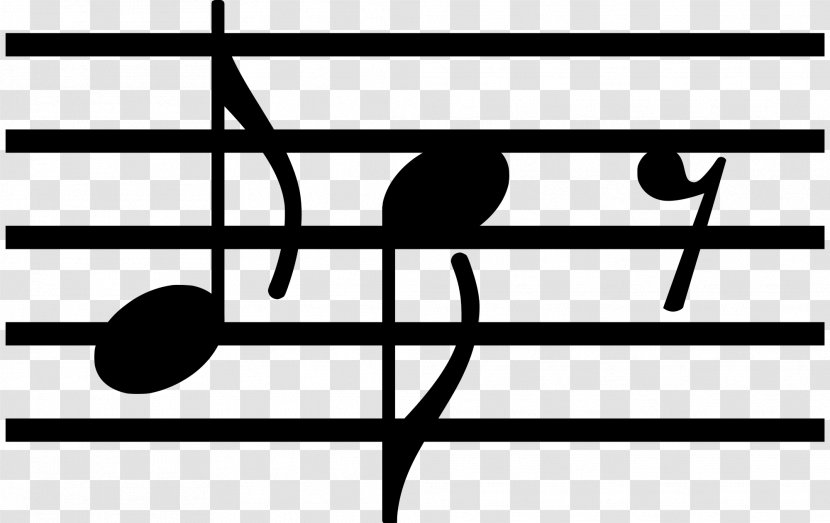 Eighth Note Rest Quarter Musical Stem - Cartoon - Notes Transparent PNG