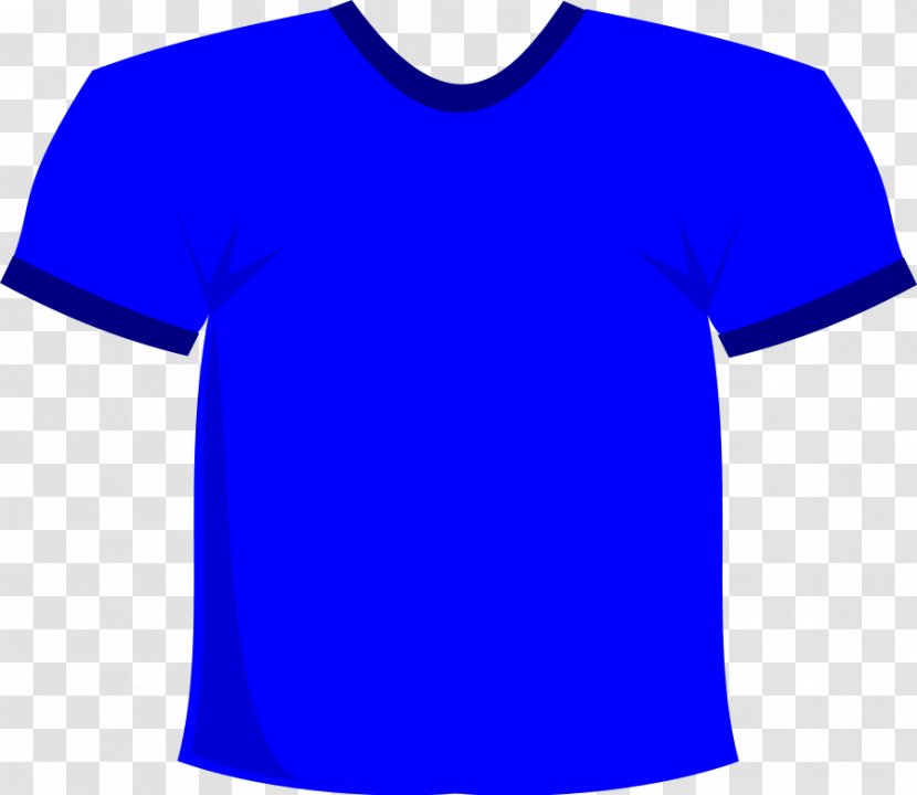 T-shirt Jersey Polo Shirt Clip Art - Active - Blue Cliparts Transparent PNG