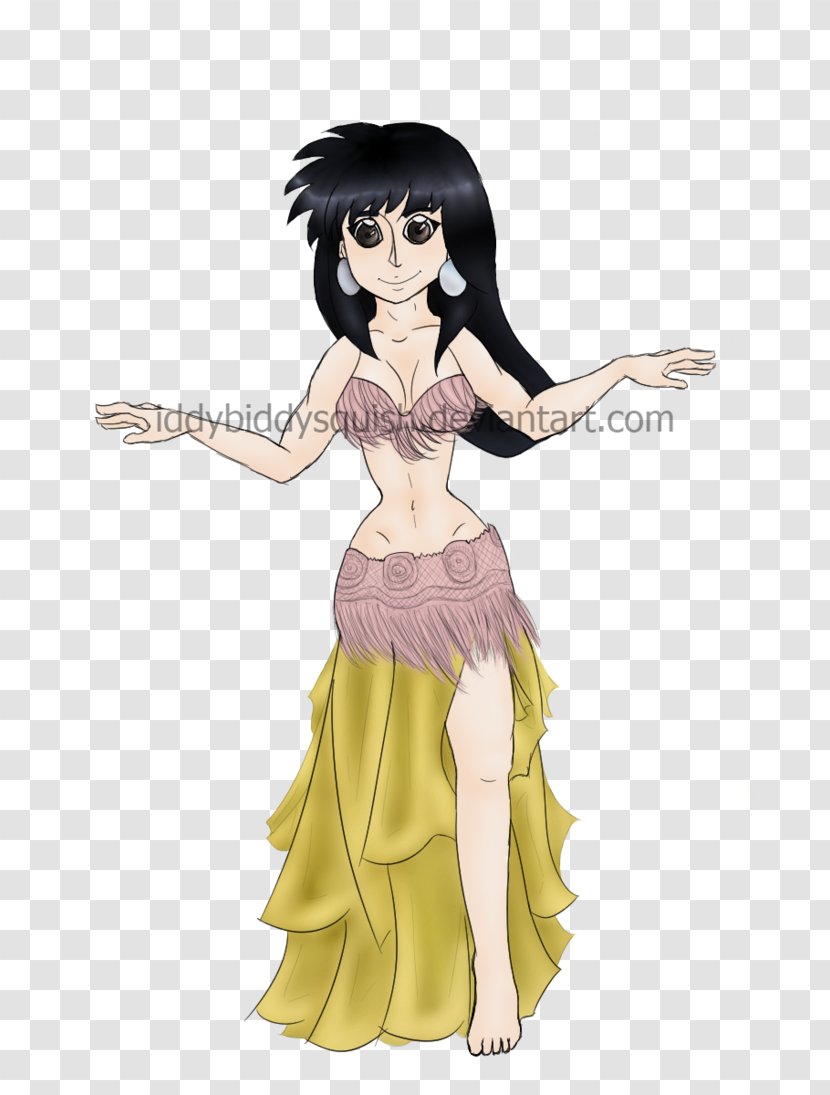 Belly Dance Kagome Higurashi DeviantArt - Watercolor - Dancer Transparent PNG