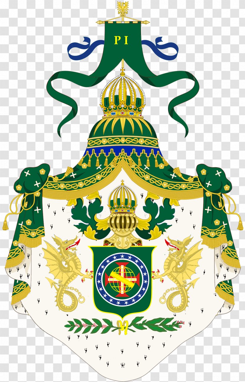 Empire Of Brazil Coat Arms Supporter - Tree Transparent PNG