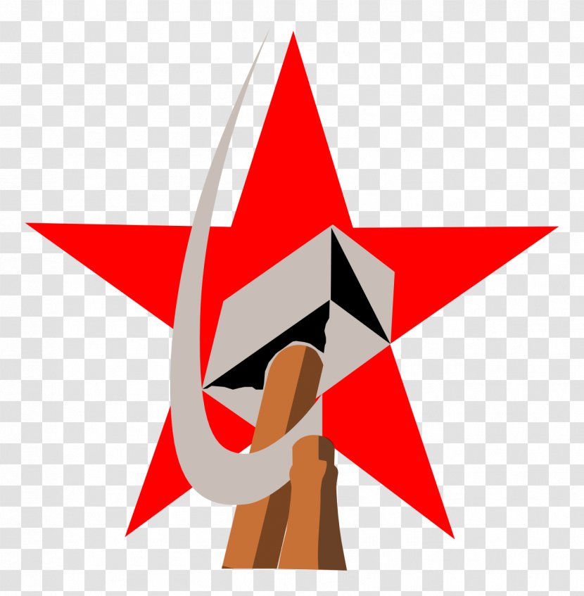 Hammer And Sickle Laborer Clip Art - Symbol - Star Transparent PNG