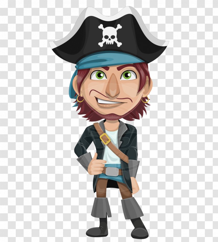 Cartoon Piracy - Character - Pirate Vector Transparent PNG