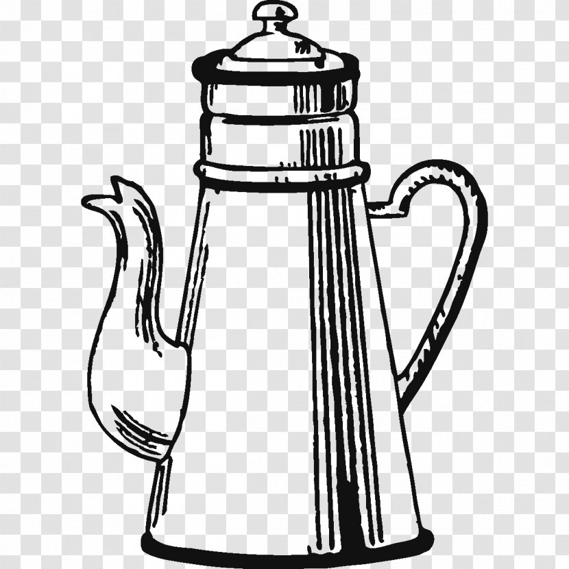 Kettle Teapot Tennessee Line Art - White Transparent PNG