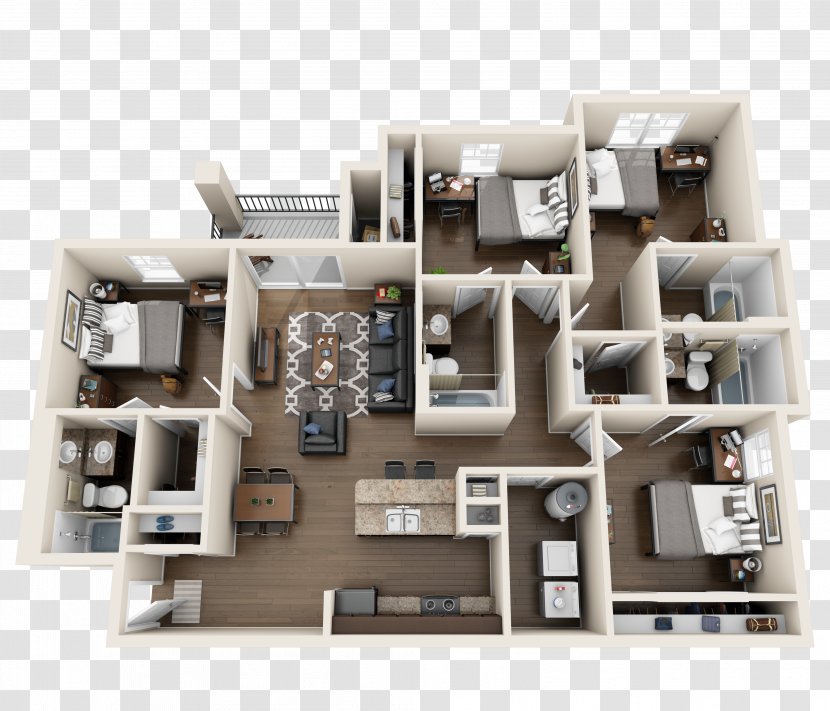 The Hudson Floor Plan Apartment Davie House - Renting Transparent PNG