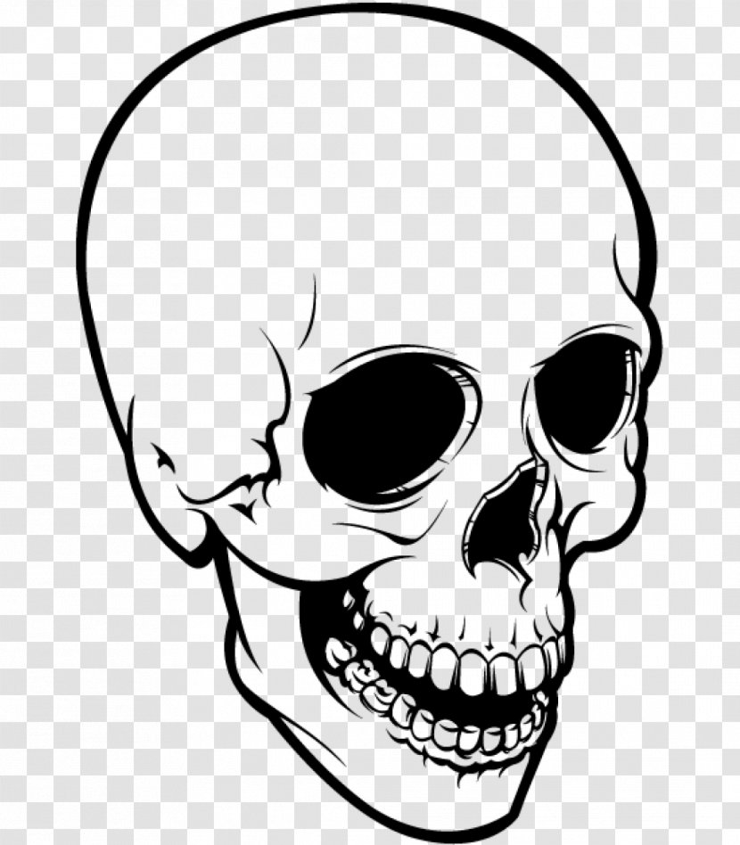 Skull Skeleton Mouth - Silver Transparent PNG