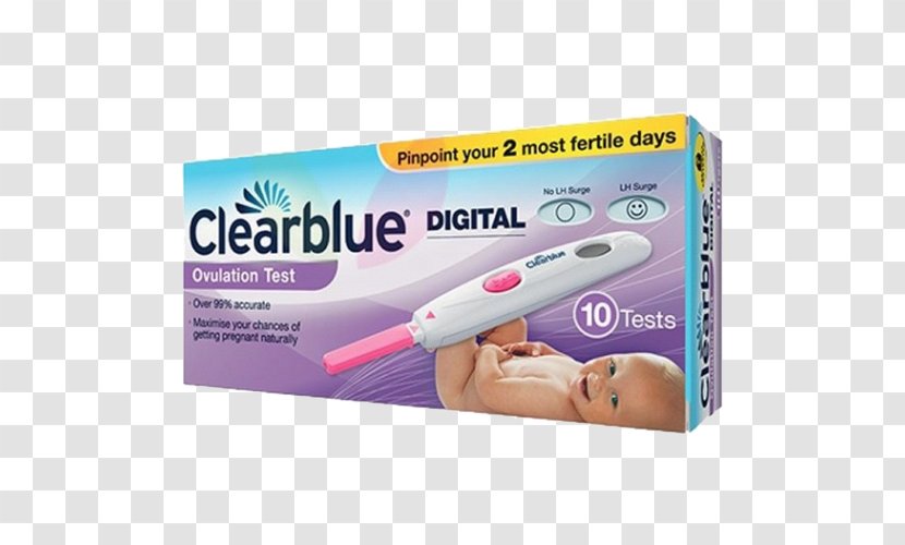 Clearblue Digital Ovulation Test – 7 Pack Pregnancy With Conception Indicator - Single-Pack Dual Hormone IndicatorPregnancy Transparent PNG