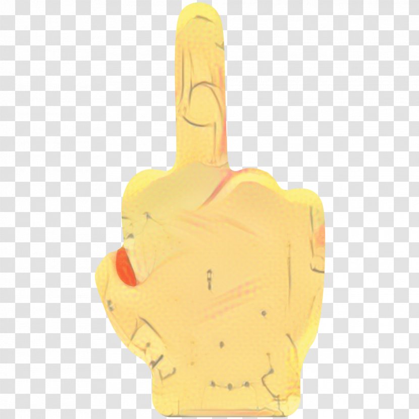 Yellow Background - Gesture - Glove Thumb Transparent PNG