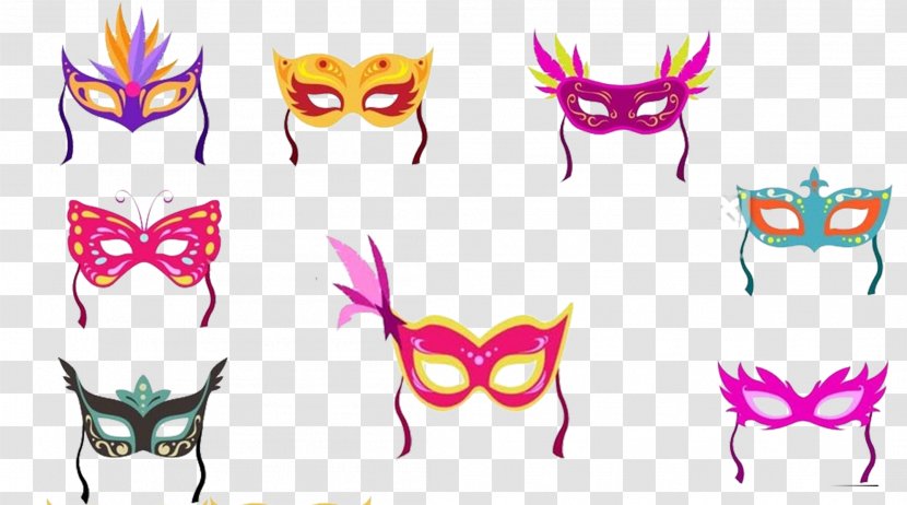 Mask Poster Icon - Wing - Various Shapes Of Masks Transparent PNG