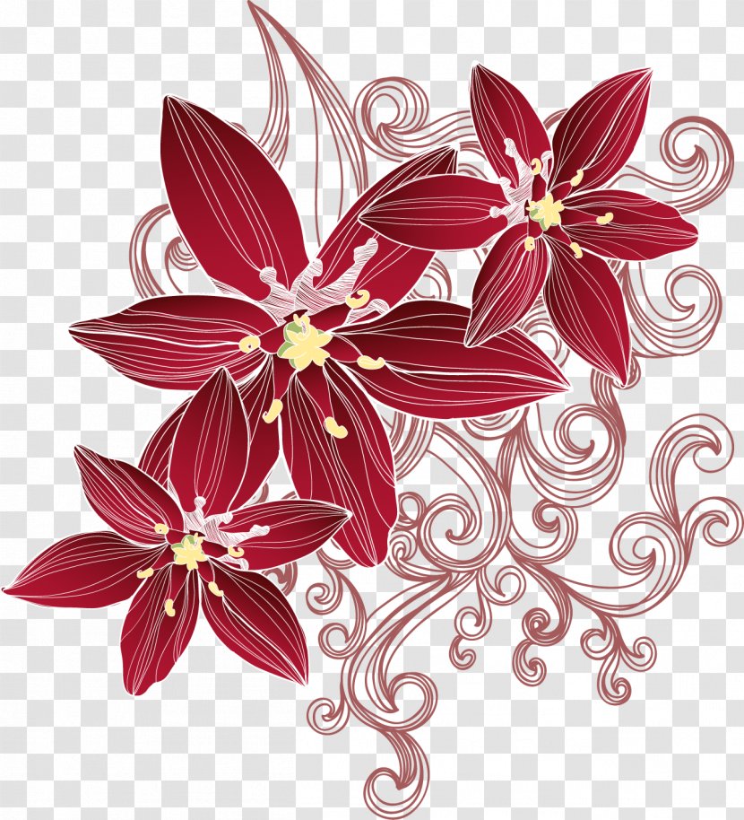 Floral Design - Cut Flowers - Layered Flower Transparent PNG