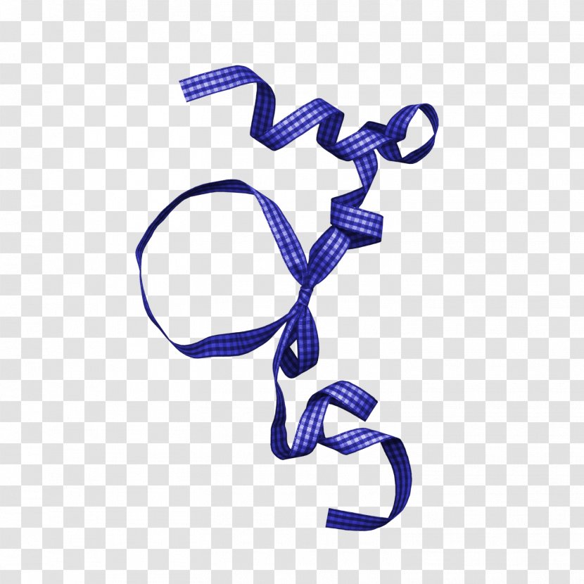 Shoelace Knot Ribbon Designer - Blue Dot Transparent PNG