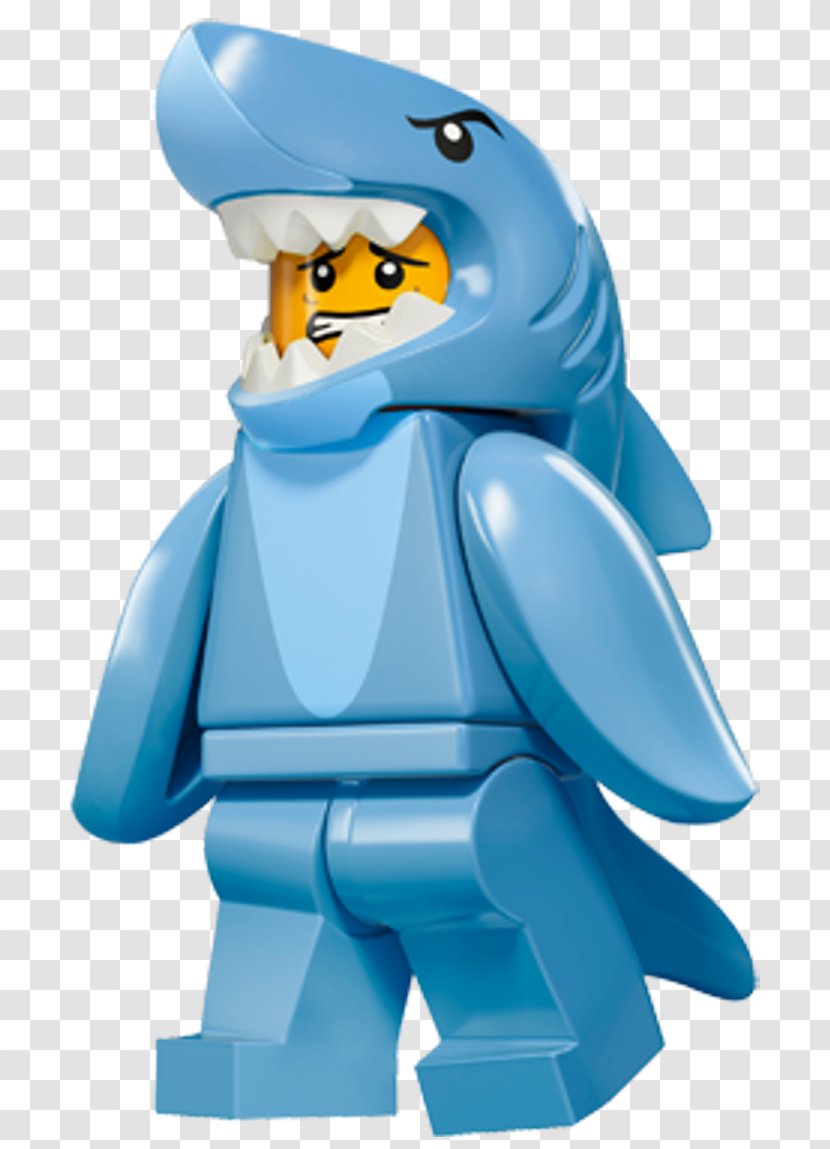 Lego Minifigures LEGO 853666 Shark Suit Guy Key Chain 71011 Minifigure Series 15 - Collecting - Toy Transparent PNG