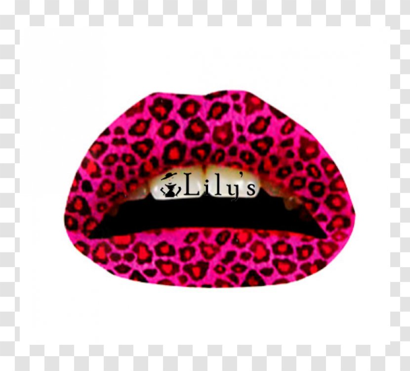 Cheetah Animal Print Pink M Lip Font Transparent PNG