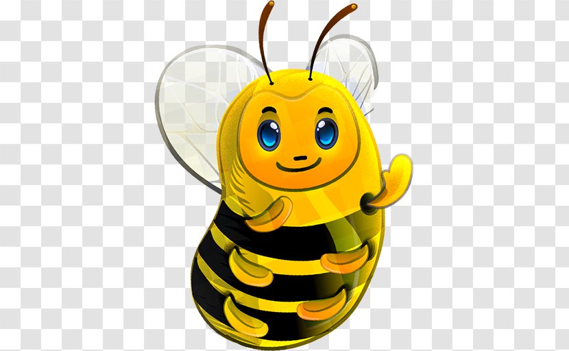 Bee Icon - Yellow Transparent PNG