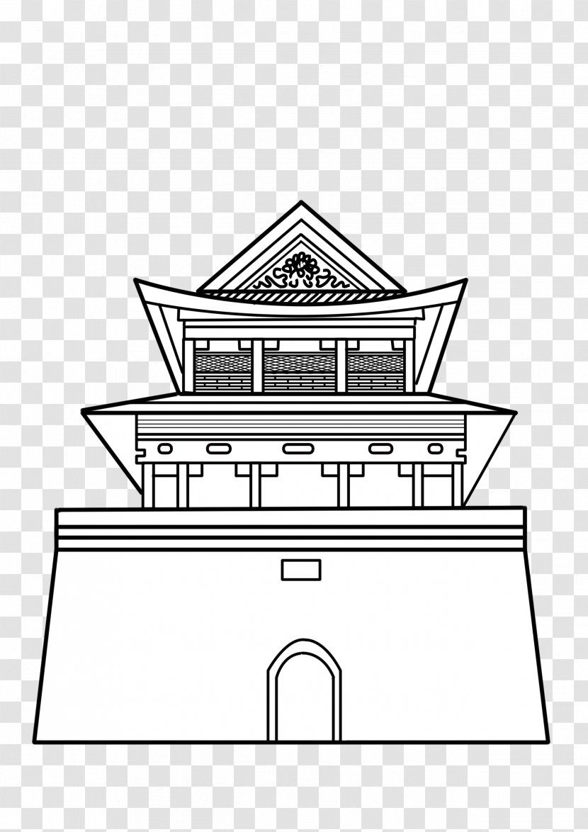Drawing Design Tianjin Ancient Cultural Street Architecture Art - Home - Backup Symbol Transparent PNG