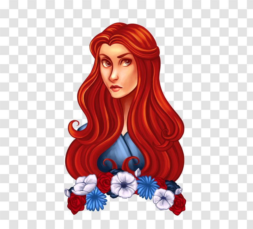 Hair Coloring Red Cartoon Character - Tree - Sansa Stark Transparent PNG