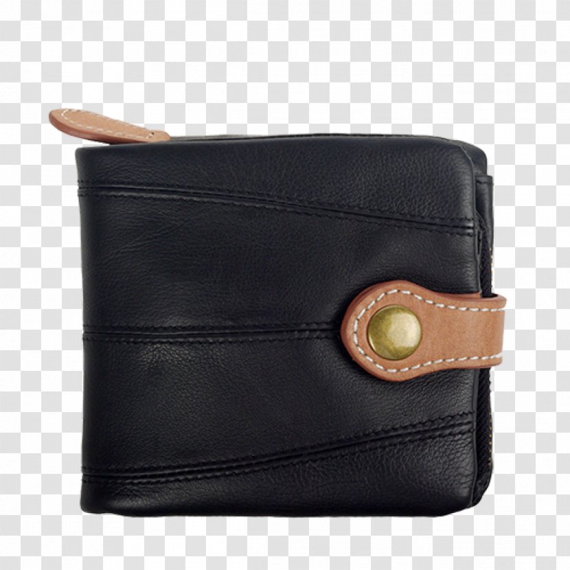 Coin Purse Leather Wallet Handbag - Brown Transparent PNG