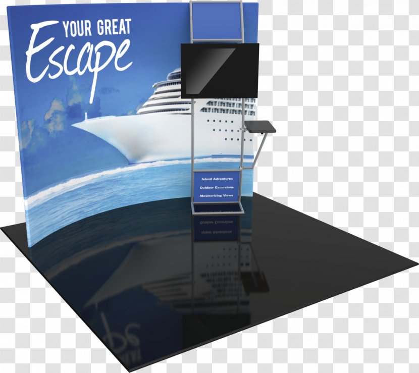 Trade Show Display Computer Monitors Dye-sublimation Printer Banner - Exhibition Booth Transparent PNG