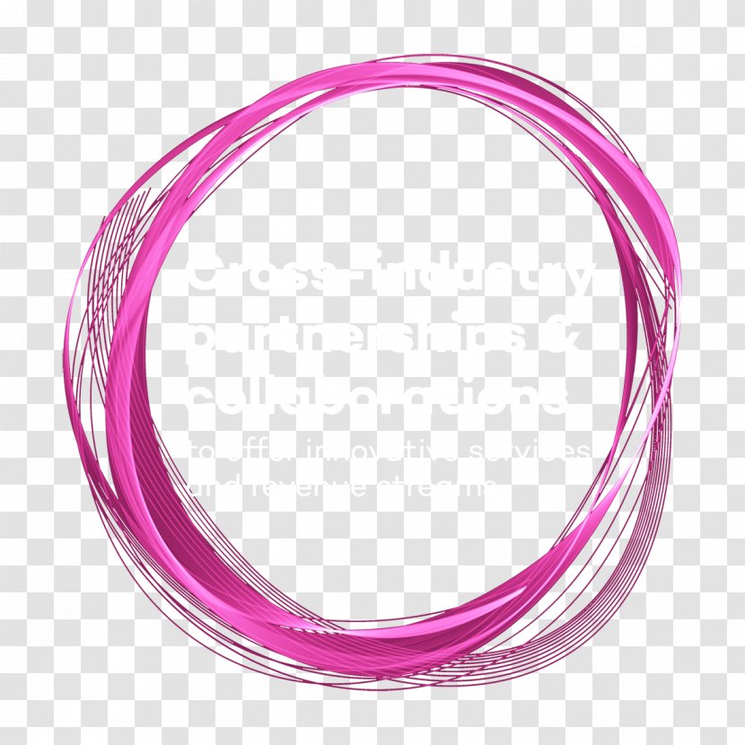 Pink M Body Jewellery Line Transparent PNG