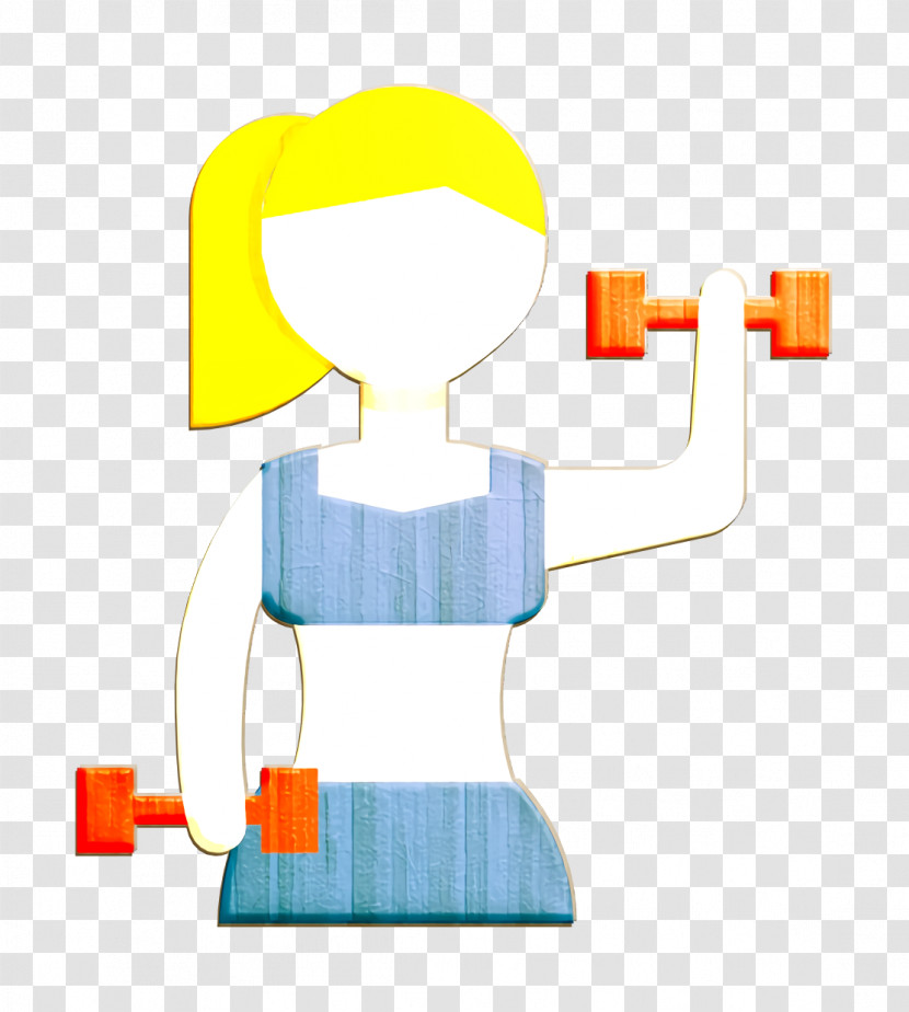 Gym Icon Woman Icon Health Icon Transparent PNG