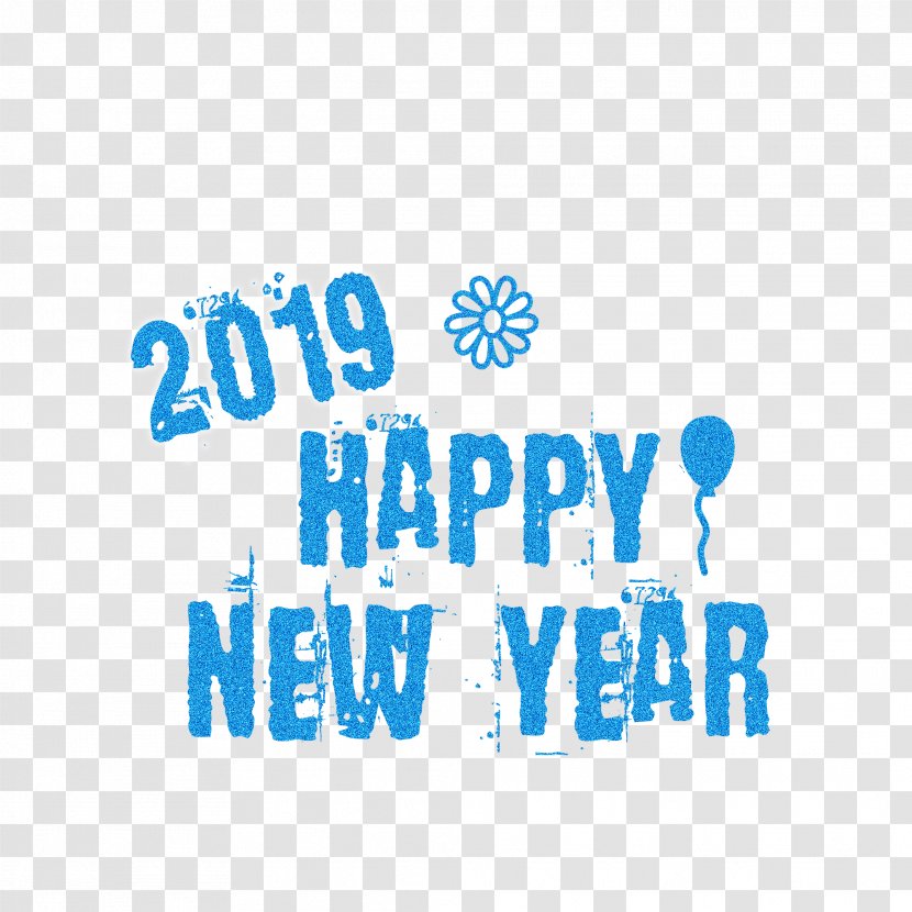 2019 Happy New Year Text. - Text - Area Transparent PNG
