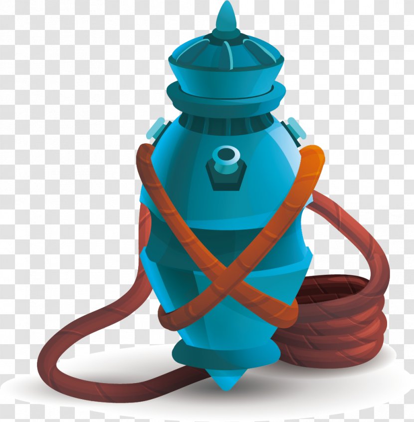 Adobe Illustrator Bomb - Kettle - Blue Vector Modeling Transparent PNG