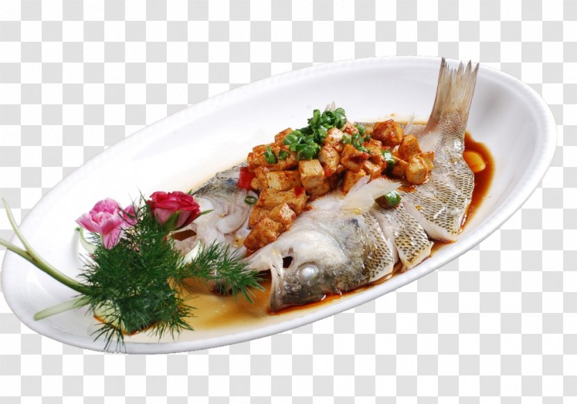 Mapo Doufu Fish Braising Seafood Bass - Eating - Tofu Burn Perch Transparent PNG