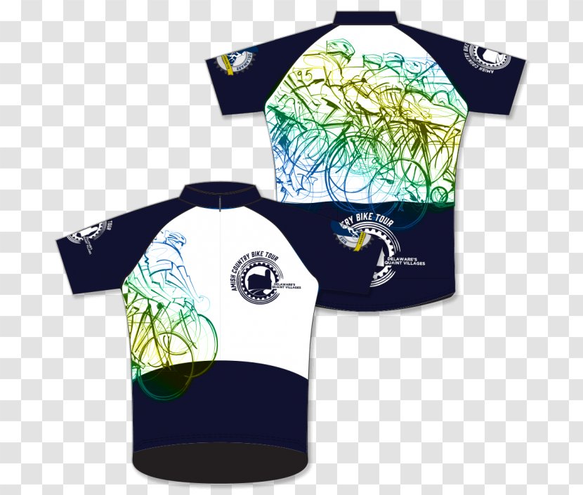 T-shirt Jenn Wells Design Amish Country Bike Tour Cycling Jersey Transparent PNG