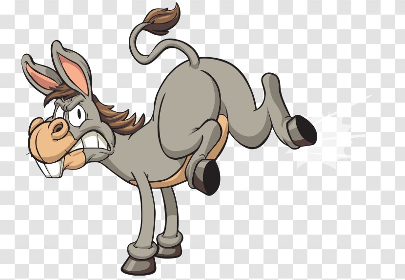 Donkey Kick Clip Art - Pack Animal Transparent PNG