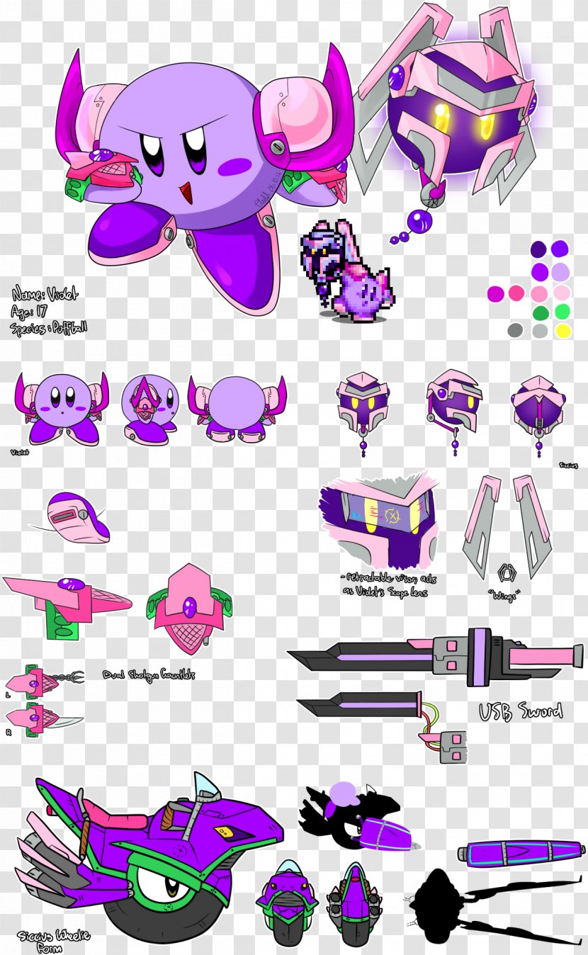 Artist Violet Graphic Design - Deviantart - Kirby Transparent PNG