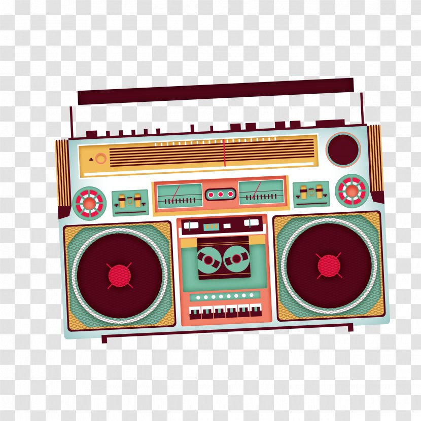 Poster Tape Recorder - Heart - Radio Transparent PNG
