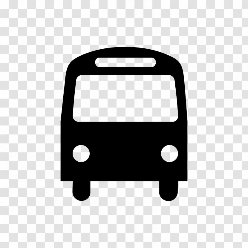 Bus Transport - Black - Autobus Transparent PNG