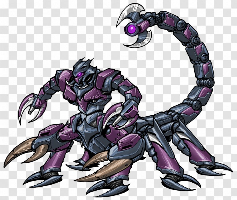Emperor Scorpion Humanoid Mecha Robot - Heterometrus Transparent PNG
